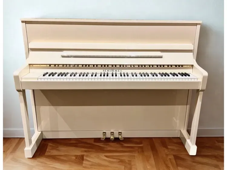 SCHIMMEL 116 Blanc Piano droit occasion allemand